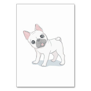 Numéro De Table Chien mignon chiot   Cadeau Pour Amoureux de les c