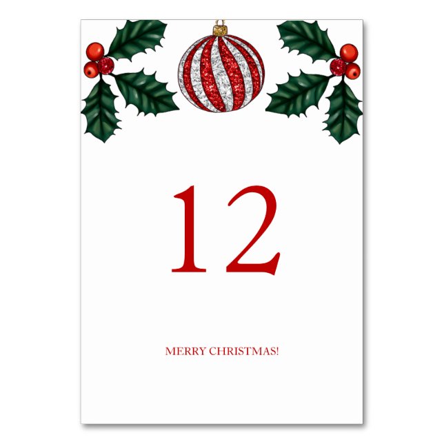 Numéro De Table Christmas Party Table number (Par défaut)