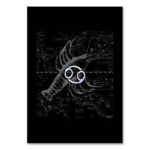 Numéro De Table Chrome comme Cancer Zodiac Connexion Hevelius