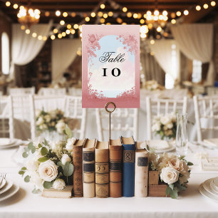 Numéro De Table Ciel rêvé, mariage de conte de fées