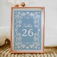 Cielito Lindo Papel Picado Baby Shower Bleu