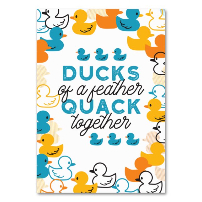 Numéro De Table Citation De Canards Amusants (Par défaut)