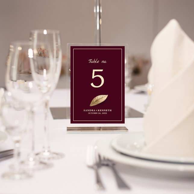 Numéro De Table Classique & Élégant I Bulgare Rose Shade I Mariage (Créateur téléchargé)