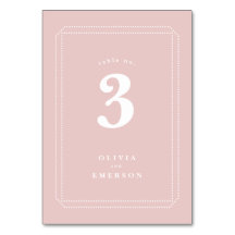 Numéro de table classique, réception de mariage, r