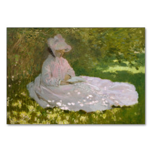 Numéro De Table Claude Monet du printemps