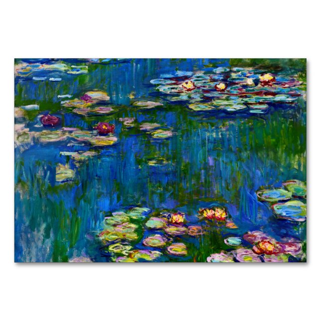 Numéro De Table Claude Monet - Lys d'eau (Devant)