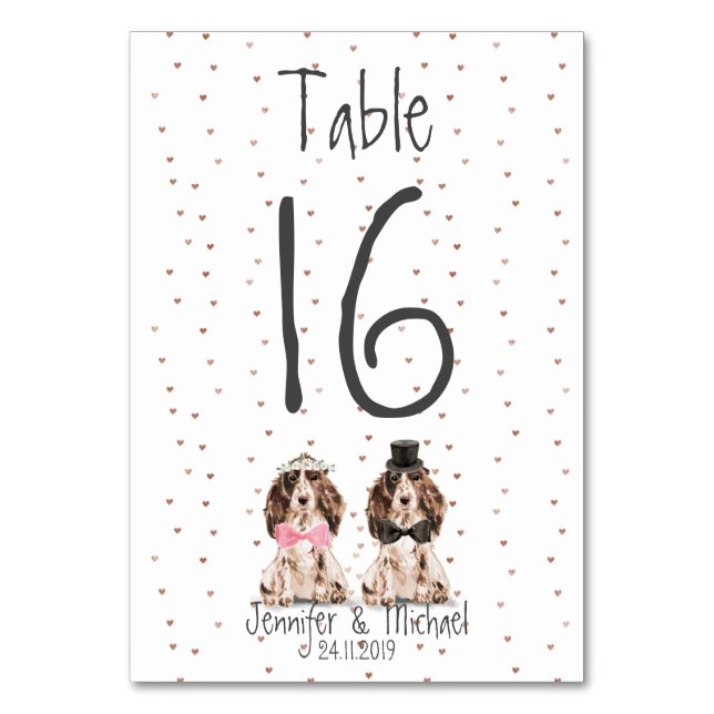Numéro De Table Cocker Spaniel Chien de Compagnie (Par défaut)