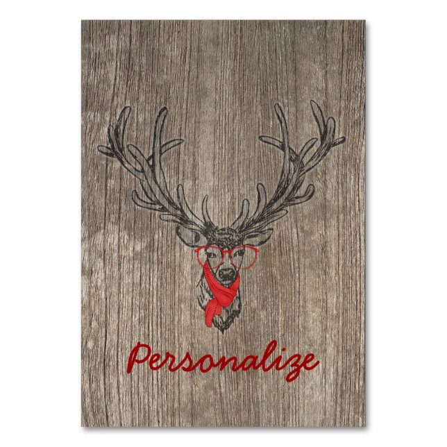 Numéro De Table Cool génial drôle de dessin de cerfs tendance (Par défaut)