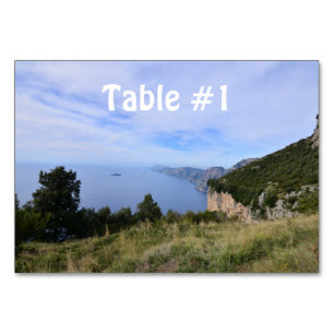 Numéro De Table Côte Pittoresque d'Amalfi en Italie