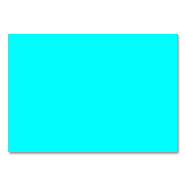 Numéro De Table couleur aqua / cyan (Devant)