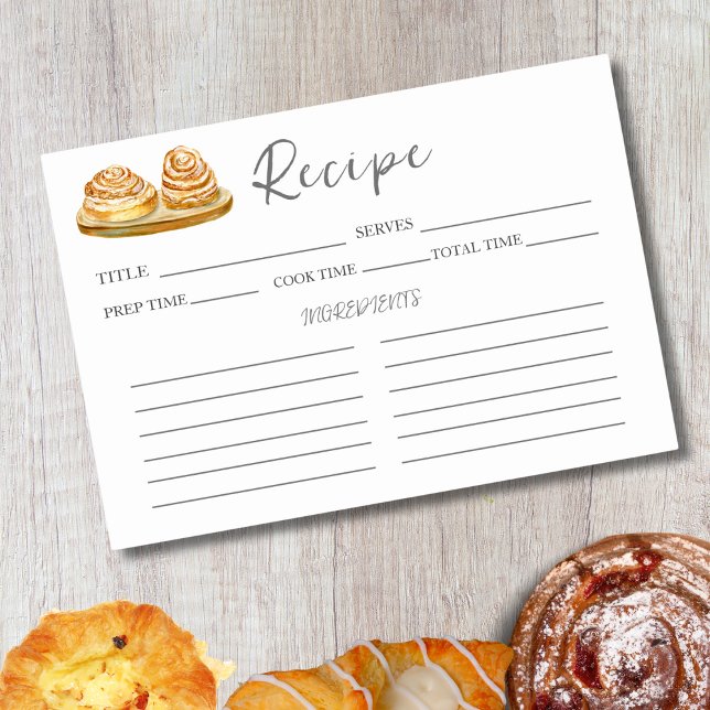 Numéro De Table Couleur d'eau - Recette Buns de cannelle (Créateur téléchargé)