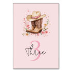 Cowgirl Fleur sauvage Bash Anniversaire rose Ouest