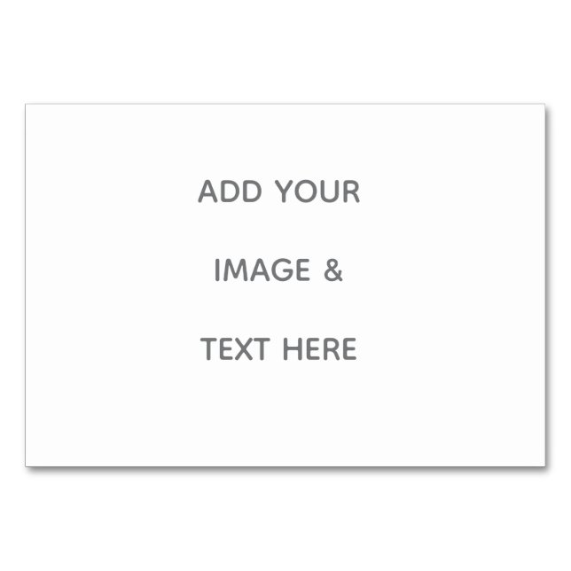 Numéro De Table Create Your Own white  (Devant)