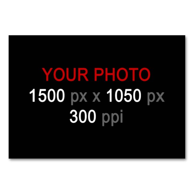 Numéro De Table Création personnelle (Devant)