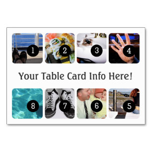 Numéro De Table Créez votre propre photo Afficher 8 images