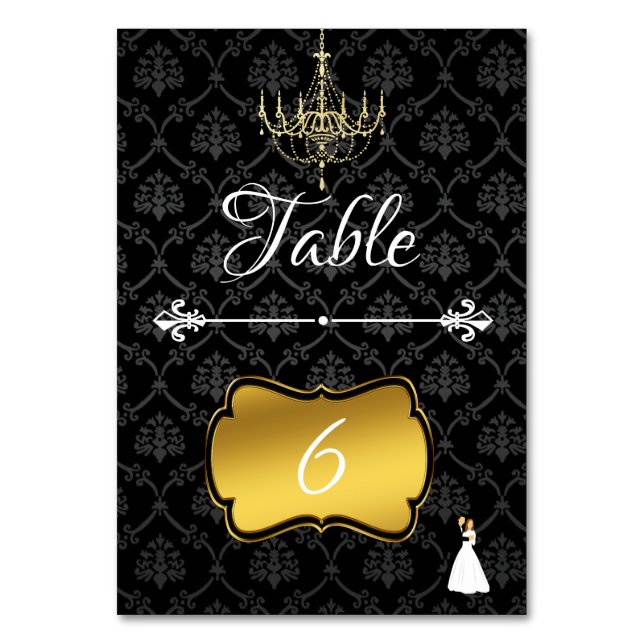 Numéro De Table Damas (Par défaut)