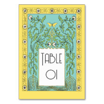 Dandelions et papillons de printemps Art nouveau