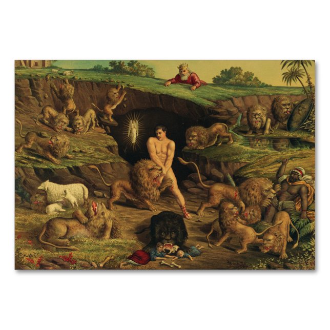 Numéro De Table Daniel dans le Den des Lions (Devant)