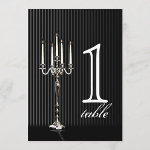 Numéro de table d'anniversaire à rayures de candél