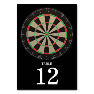 Numéro De Table Dartboard Lover Bullseye fléchettes