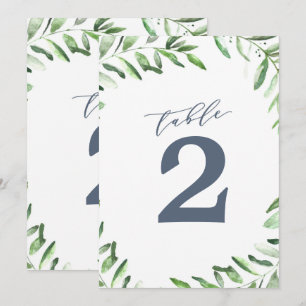 Numéro de table de jardin bohème de branche d'oliv