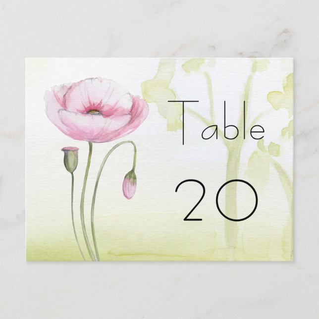 Numéro de table de jardin Carte postale (Devant)