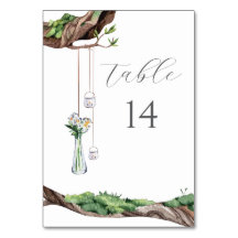 Numéro de table de jardin sucré