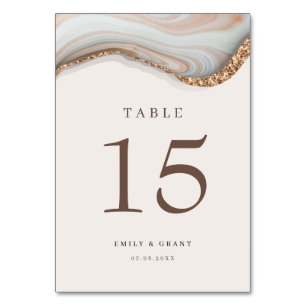 Numéro de table de marbre de pierre d'âge