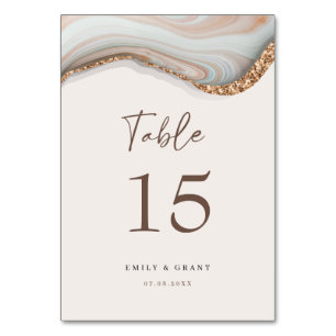 Numéro de table de marbre de pierre d'âge