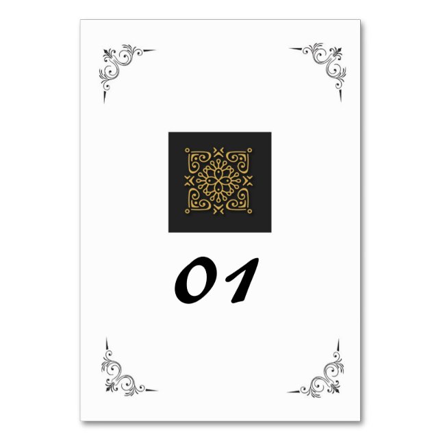 Numéro de table de mariage (Par défaut)