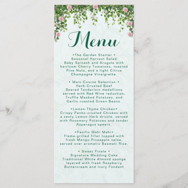 Numéro de table de mariage botanique à feuillage d (Devant)