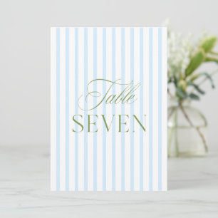 Numéro de table de mariage élégant vert sauge et b