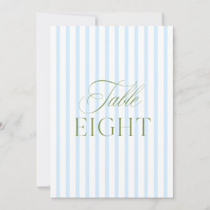 Numéro de table de mariage élégant vert sauge et b