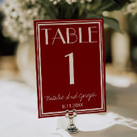 Numéro de table de mariage en ivoire de Bourgogne