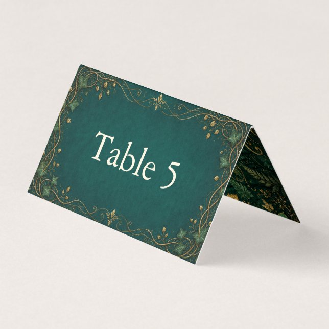 Numéro de table de mariage Forêt Enchantée (Front)