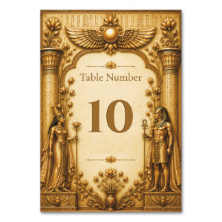 Numéro de table de mariage inspiré du Musée du lux