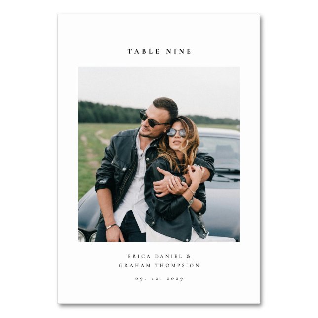Numéro de table de mariage minimaliste moderne ave (Par défaut)