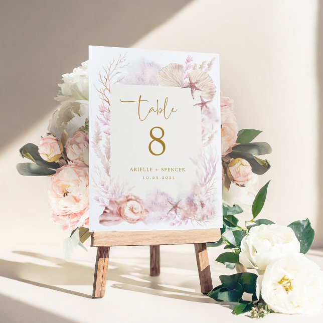 Numéro de table de Mariage océanique de lavande so (Créateur téléchargé)