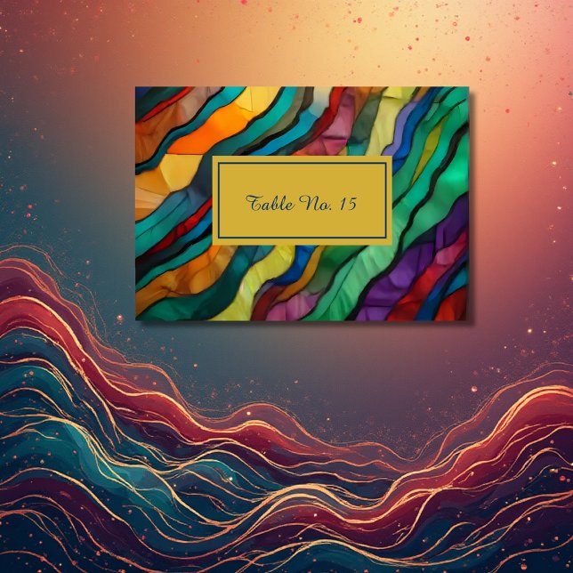 Numéro de table de mariage opulente de destination (Créateur téléchargé)