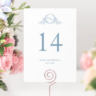 Numéro de table de mariage personnalisé élégant av