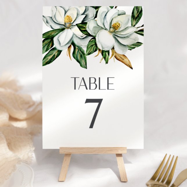 Numéro de table de mariage rustique à fleurs de ma (Créateur téléchargé)