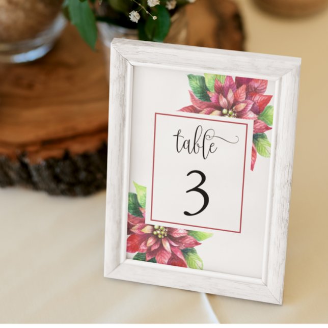Numéro de table de Noël Carte (Créateur téléchargé)