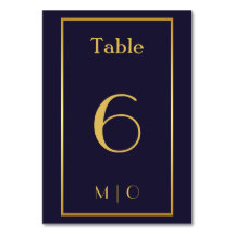 Numéro de table de Noël élégant