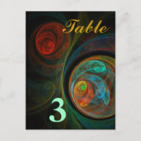 Numéro de table de renaissance Carte postale