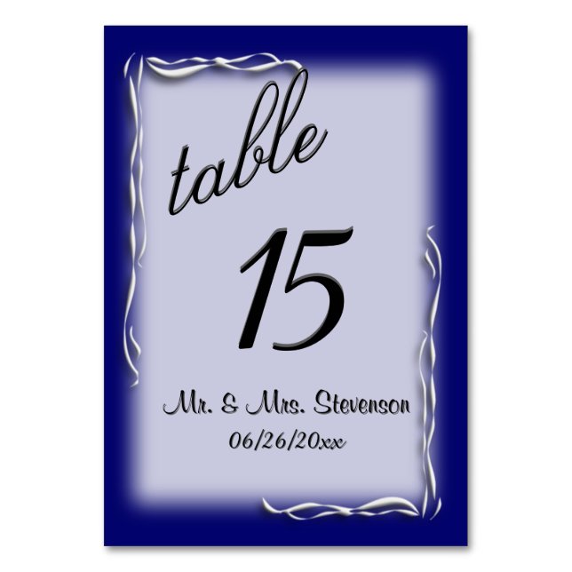 Numéro de table de trame d'accentuation bleue (Par défaut)