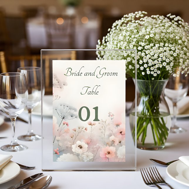 Numéro De Table Delicate Queen Anne's Lace Wedding Table Card (Créateur téléchargé)