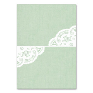 Numéro De Table Dentelle de Mint Mariage Table de
