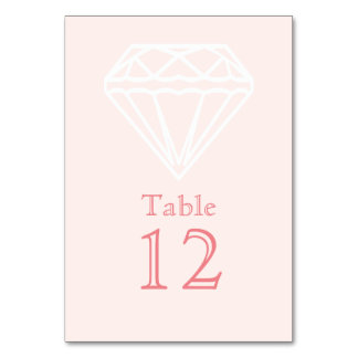 Numéro De Table Diamant