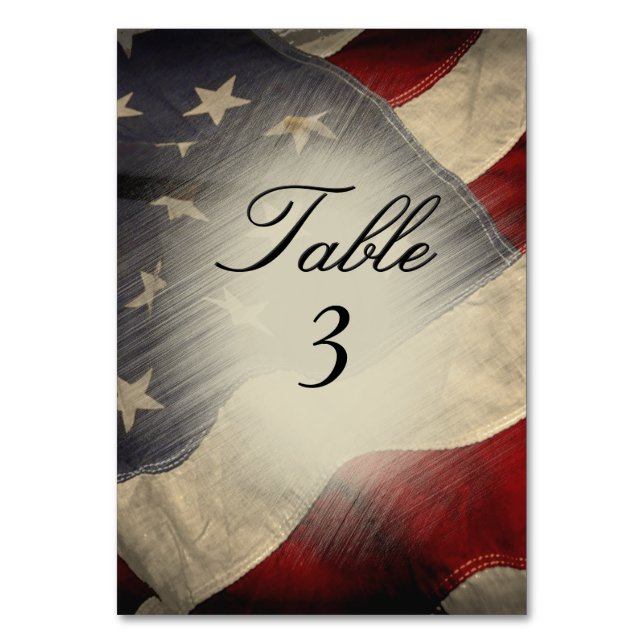 Numéro de table Distants American Flag (Par défaut)