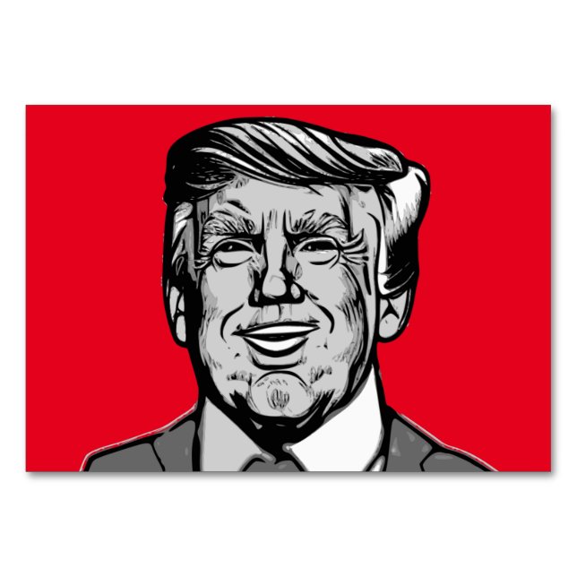 NUMÉRO DE TABLE DONALD TRUMP (Devant)